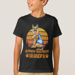 Deutscher Schäferhund Großvater Paw Vater Vatertag T-Shirt
