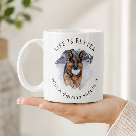 Deutscher Schäferhund GSD Foto Das Leben ist besse Kaffeetasse