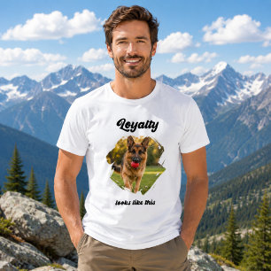 Deutscher Schäferhund GSD Foto Loyalität T-Shirt