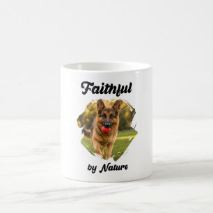 Deutscher Schäferhund GSD Foto Treu von Natur aus Kaffeetasse