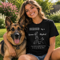 Deutscher Schäferhund GSD Humor schwarz