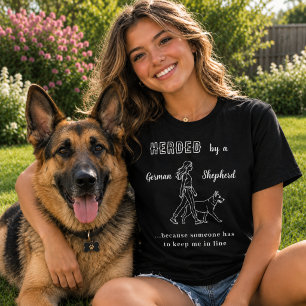Deutscher Schäferhund GSD Humor schwarz T-Shirt