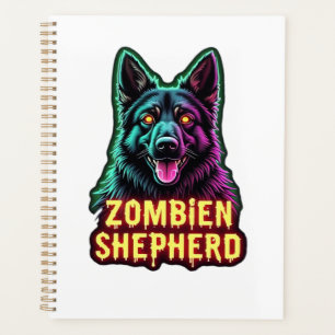 Deutscher Schäferhund GSD Shep Zombie Hund Hallowe Planer