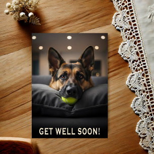 Deutscher Schäferhund Gute Besserung Postkarte