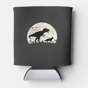 Deutscher Schäferhund Halloween Dinosaur Mond Silh Dosenkühler