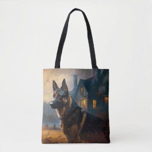 Deutscher Schäferhund Halloween Gruselig