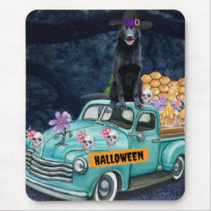 Deutscher Schäferhund Halloween Lkw Beängstigende  Mousepad