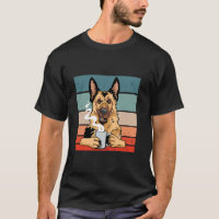 Deutscher Schäferhund Heißgetränk warm nostalgisch