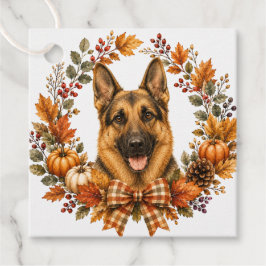 Deutscher Schäferhund Herbst Geschenkanhänger