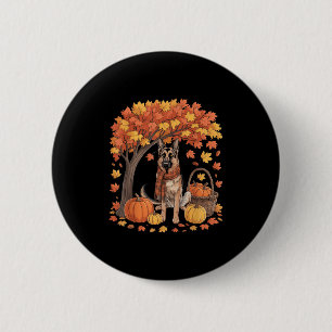 Deutscher Schäferhund Herbstschal Kürbis Herbst Eh Button