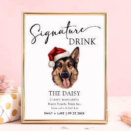 Deutscher Schäferhund Hochzeitshunde - Zeichen für Poster