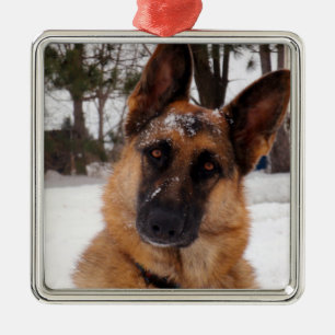 Deutscher Schäferhund Holiday Ornament Aus Metall