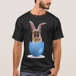 Deutscher Schäferhund Hund Ostern Bunny Cfarbred E T-Shirt