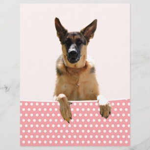Deutscher Schäferhund Hund Pink Polka Dots