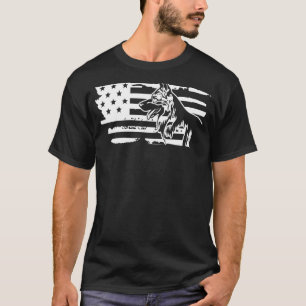Deutscher Schäferhund Hund Schäferhund Flagge Deut T-Shirt