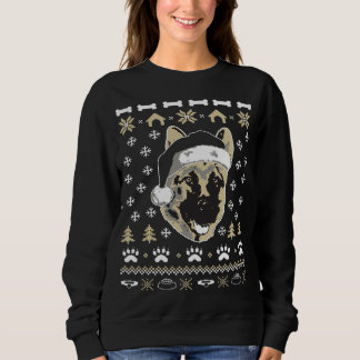 Deutscher Schäferhund Hund Ugly Weihnachts Weihnac Sweatshirt