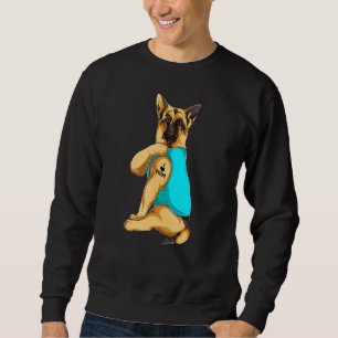 Deutscher Schäferhund I Liebe Mama Tattoo Apparel  Sweatshirt