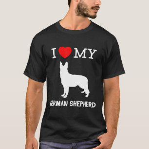 Deutscher Schäferhund I Liebe Mein deutscher Schäf T-Shirt