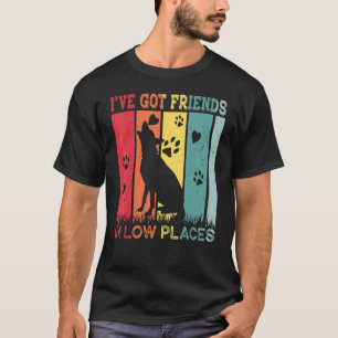 Deutscher Schäferhund Ich habe Freunde an niedrig T-Shirt