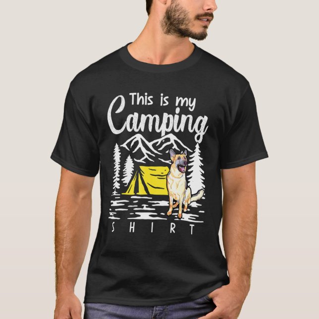 Deutscher Schäferhund im Campfire Das ist mein Cam T-Shirt (Vorderseite)