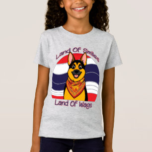 Deutscher Schäferhund im Land der Smiles und Wedel T-Shirt
