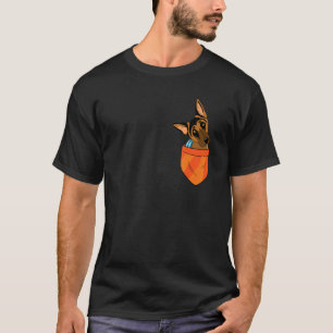 Deutscher Schäferhund im Pocket Pup Welpenhund T-Shirt