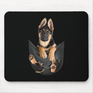 Deutscher Schäferhund in Pocket T - Shirt Funny Do Mousepad