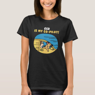Deutscher Schäferhund ist mein Copilot Hund T-Shirt