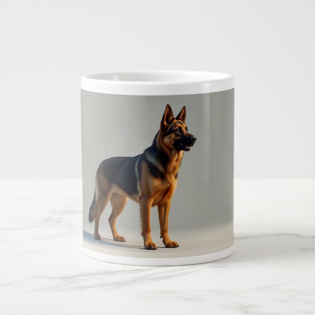 Deutscher Schäferhund Jumbo-Tasse (Vorderseite)
