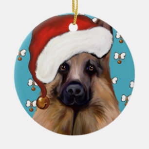 Deutscher Schäferhund Keramik Ornament