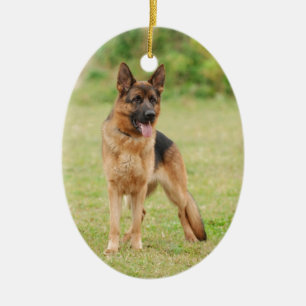 Deutscher Schäferhund Keramikornament