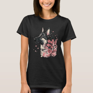 Deutscher Schäferhund Kirschblüten-Hunderasse Japa T-Shirt