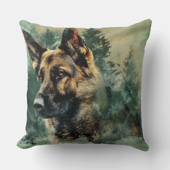 Deutscher Schäferhund Kissen (Vorderseite)