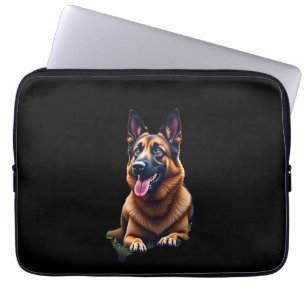 Deutscher Schäferhund Kopfporträt Hunde Liebhaber Laptopschutzhülle