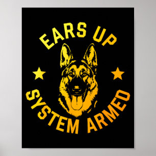 Deutscher Schäferhund Kunst für Männer Frauen Deut Poster