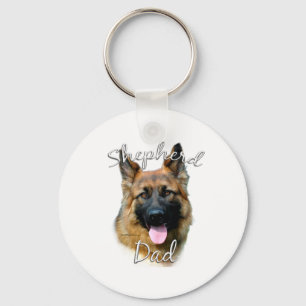 Deutscher Schäferhund (Langhaar) Vater 2 Schlüsselanhänger