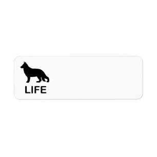 deutscher Schäferhund Leben mit Silhouette