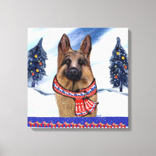 DEUTSCHER SCHÄFERHUND LEINWANDDRUCK
