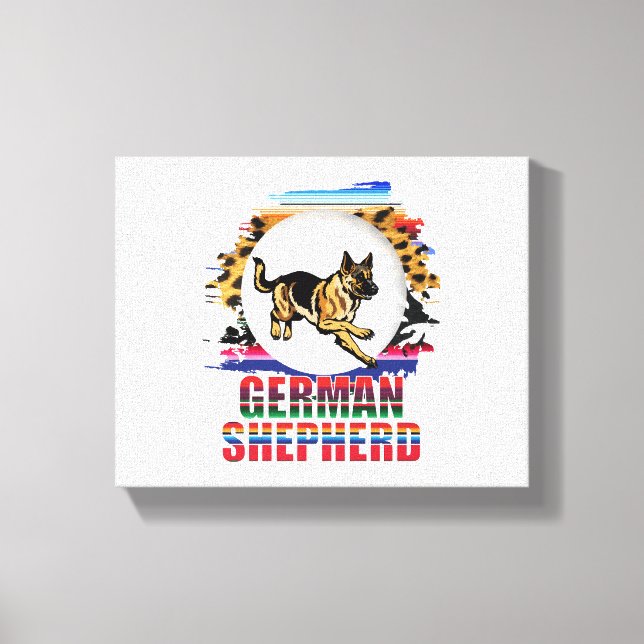Deutscher Schäferhund Leinwanddruck (Vorderseite)