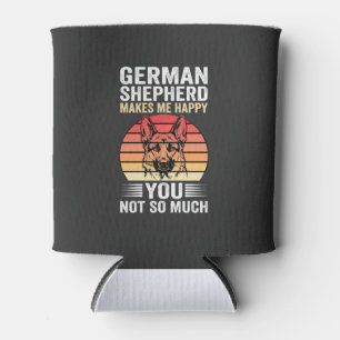 Deutscher Schäferhund Liebhaber Lustig Retro Dosenkühler