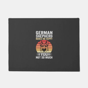 Deutscher Schäferhund Liebhaber Lustig Retro Fußmatte