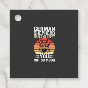 Deutscher Schäferhund Liebhaber Lustig Retro Geschenkanhänger