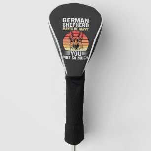 Deutscher Schäferhund Liebhaber Lustig Retro Golf Headcover
