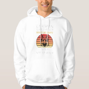 Deutscher Schäferhund Liebhaber Lustig Retro Hoodie