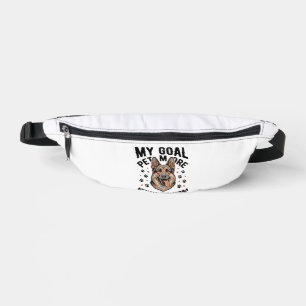 Deutscher Schäferhund Liebhaber-Shirt mit Vintage Bauchtasche