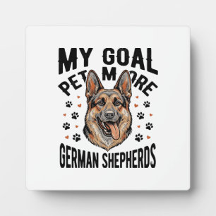 Deutscher Schäferhund Liebhaber-Shirt mit Vintage Fotoplatte