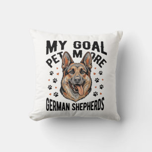 Deutscher Schäferhund Liebhaber-Shirt mit Vintage Kissen
