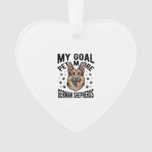 Deutscher Schäferhund Liebhaber-Shirt mit Vintage  Ornament