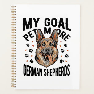 Deutscher Schäferhund Liebhaber-Shirt mit Vintage Planer