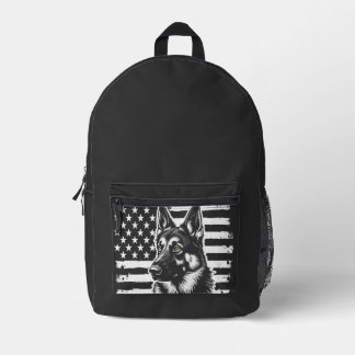Deutscher Schäferhund Liebhaber USA Amerikanische Bedruckter Rucksack